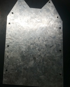 Side part II f. connection auger 75-125 onto feed column